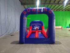 Commercial Double Lane Inflatable Bowling Game Inflatable Bowling Alley w/Balls