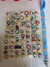 Princess Starter Lanyard Set With 5 random Disney Park Trading Pins New USA