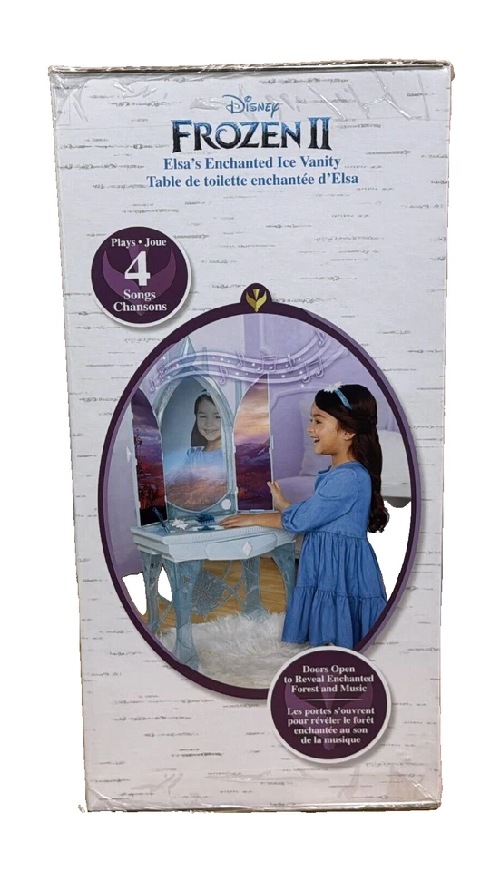 Disney Frozen 2 Elsa's Enchanted Ice Niños Tocador con Luces Foto 2 de 4