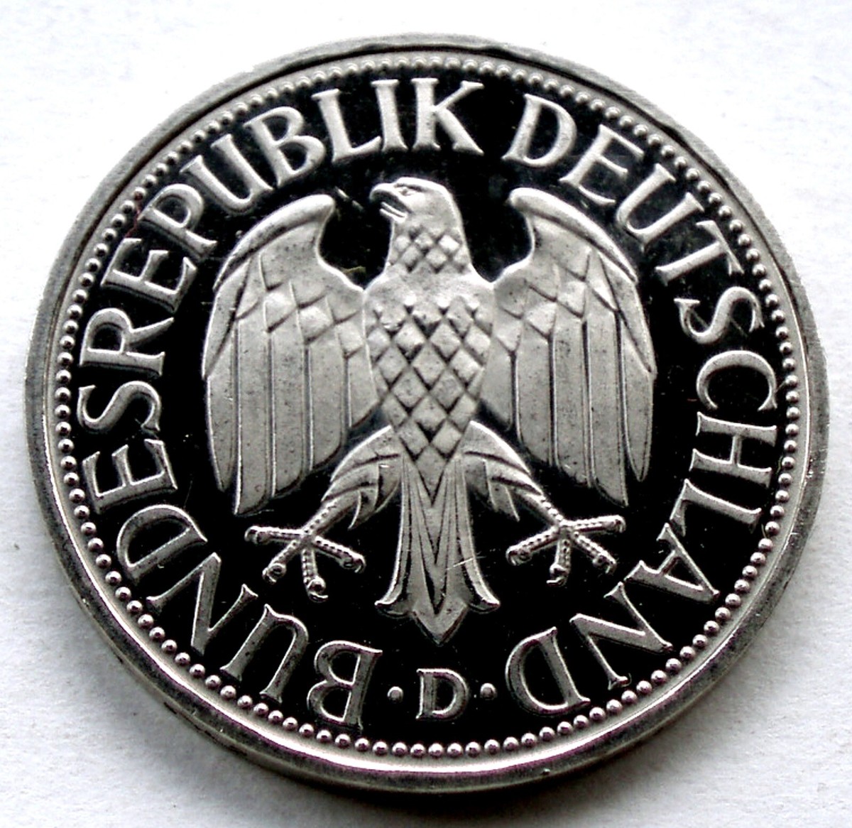 GERMANY 1 MARK 1990 D KM#110 UNC Proof. NN8.6 | eBay