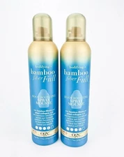Ogx Bodifying Bamboo Fiber Full Root Boosting Spray Mousse 7.75 oz Lot of 2