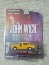 New Greenlight John Wick 1974 Checker Taxi 1:64 Scale Die-cast Cars Toys