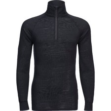 Image of Portwest Mens Merino Wool 1/4 Zip Baselayer Top Black XL