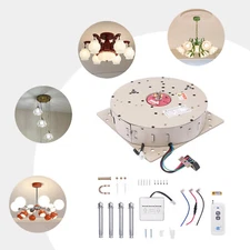Chandelier Hoist Lifter System Wall Switch Electric Motor Winch Lighting Lifting