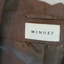 Women's Minuet Blazer Jacket Brown Lined Fleur De Les Silver Button Eu 40 Uk 14
