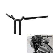 10" Rise Black T-bar Handlebar For Harley-Davidson Dyna Softail Fat Boy 1996-UP