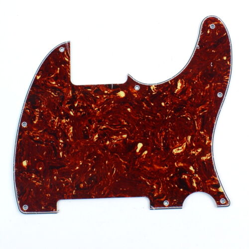 Telecaster Tele Esquire Style Guitar pickguard ,4ply Red Tortoise - Picture 1 of 4