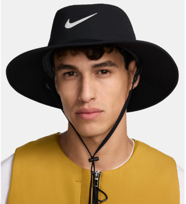 NEW NIKE [L] Adult Unisex Apex DRI-FIT Bucket Hat-Black/White