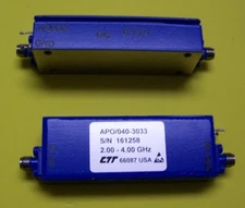 One nice CTT Medium power amplifier 2.0 - 4.0GHz 40dB gain, 30dBm P1 (1 Watt).