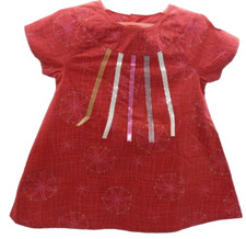 SUCRE D'ORGE Robe manche courte fuschia avec rubans bébé fille 3 mois