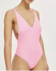 blush pink one piece swimsuit