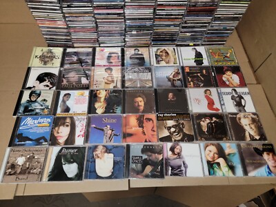 Lot of 100 Assorted CDs MIX ALL Genres Artwork+Case RANDOM