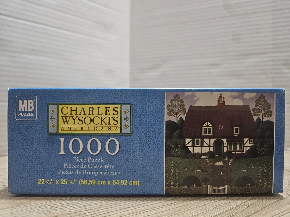 Charles Wysocki Bach's Magnificat in D Minor puzzle 1000 NEW sealed MB Hasbro - Image 4 of 4
