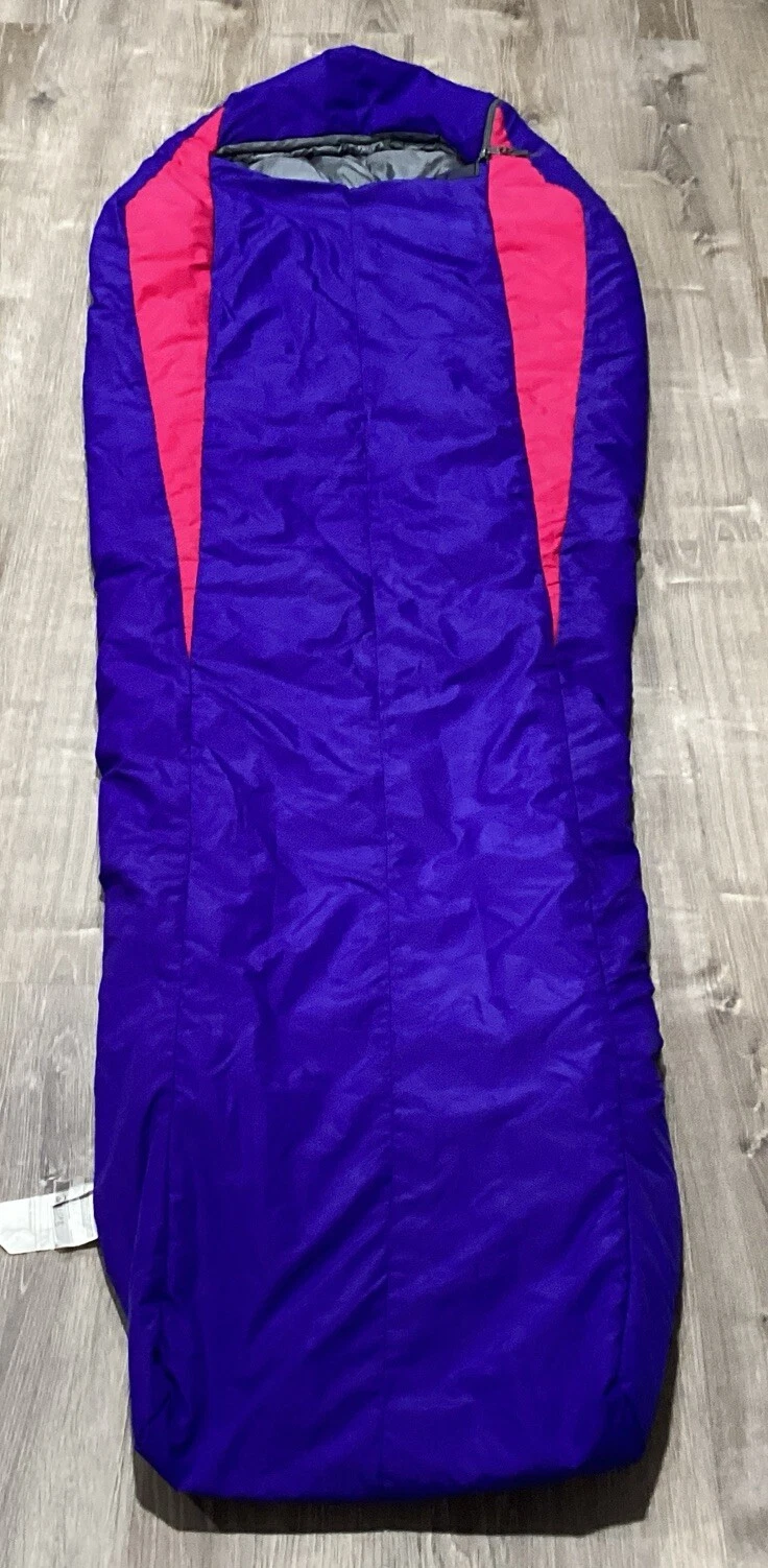 Caribou Mountaineering Quasar Sleeping Bag Purple Fuchsia (Pink) Rare 82"