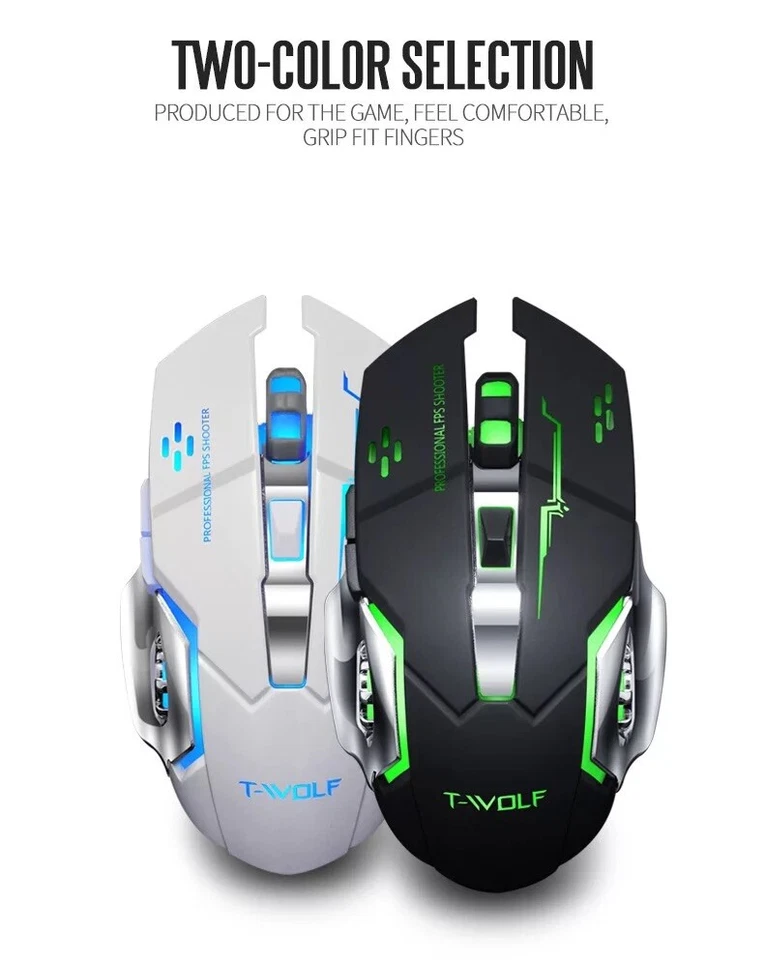 T Wolf Q13 Wireless Gaming Mouse - Image 3 of 4
