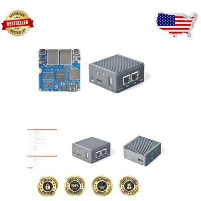 Versatile NanoPi R2S Plus Mini WiFi Router - Dual Gbps, Open Source Friendly