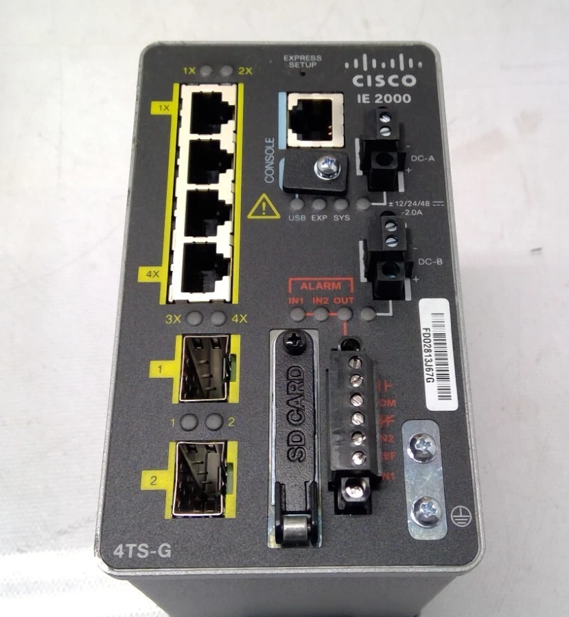 NOB Cisco IE-2000-4TS-G-L Industrial Ethernet Switch 2xSFP Gig P 4x 10/100 - Image 2 of 4