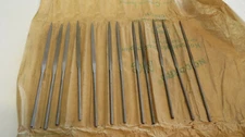 NEEDLE FILE 6-1/4" CUT #0 PREMIUM EUROPEAN MADE WITH KNURLED HANDLE *12 PIECE*
