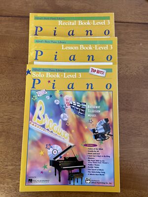 Alfred's Basic Piano Course: set of 3 Lesson/Recital and Solo books