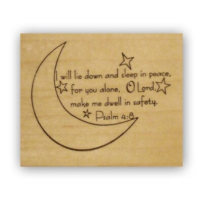 I will lie down in peace Mounted Bible Verse, Psalm 4:8 Christian, sleep