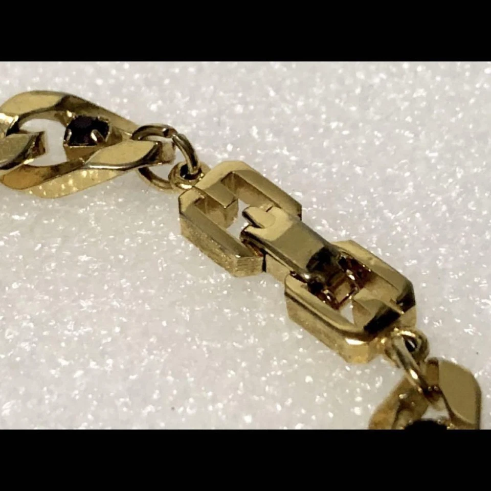 GIVENCHY Purple Stone Gold Bracelet - Image 3 of 4