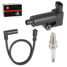 New Ignition Coil & Spark Plug + Wire Cap For MTD Cub Cadet Challenger 500 UTV