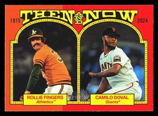 2024 Topps Heritage Then and Now #TAN-12 Camilo Doval / Rollie Fingers