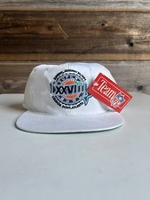 Vintage 1994 Super Bowl XXVIII Georgia Dome Snapback Hat in White Rare 