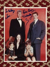 Wednesday Addams - Lisa Loring Autograph On Cast Photo (see description)