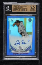 2014 Bowman Prospect Chrome Blue Refractor /150 Rosell Herrera BGS 9.5 Auto 7m3