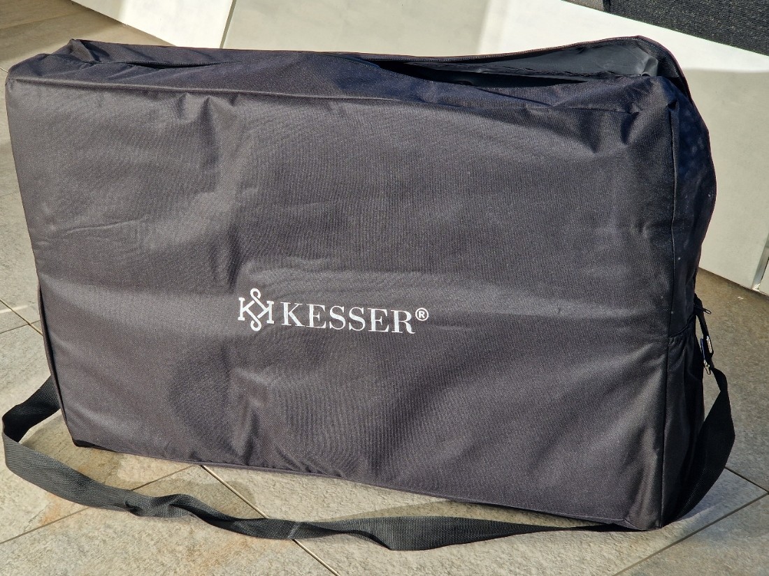 Table de massage Kesser mobile et pliable en aluminium léger avec appui tête
