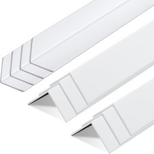 Sasylvia 10 Pcs Wall Corner Protector Guards, Vinyl 1-1/8 X 48 Inches Corner Tri