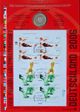 NUMISBLATT 2004, 10 EURO, 925 Silber, 18 gr. Fußball WM Deutschland 2006