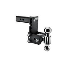  Adjustable Trailer Hitch Ball Mount - Fits 2" Receiver, Dual Ball Tow & Stow