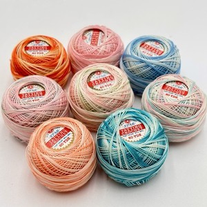 Vintage Lot- 8 STAR Tatting Thread Cotton Crochet Mixed Variegated Colors 60 Yds