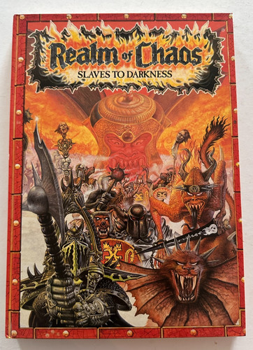 Games Workshop - Realm of Chaos Slaves to Darkness 1988 First Edition Hardcover