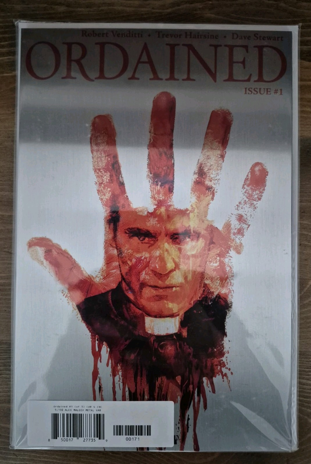 ORDAINED #1 1:150 METAL VARIANT COVER ALEX MALEEV BAD IDEA VENDITTI COMIC