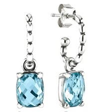 Pandora Cool Breeze Blue Topaz Earrings