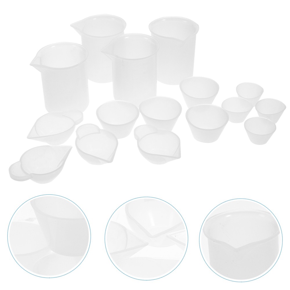 16 Pcs Glue Cup Set Travel Epoxy Measuring Cups Resin Tools and Accessories