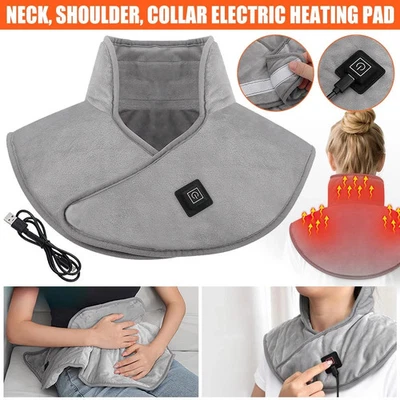 Neck And Shoulder Heat Pad USB Rechargeable Heated Neck Warmer for Pain Relief