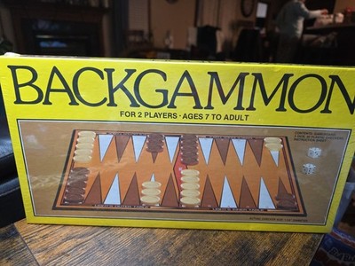 New Vintage 1981 Backgammon  Board Game By Whitman 4832 New in Sealed Box