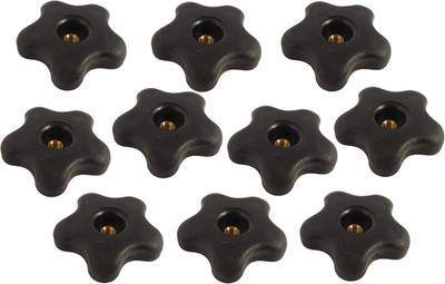Taytools 770818 Lot 10 Each 3/8 16 Female Thread Star Knobs 2.25 Inch Diameter
