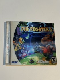 Fur Fighters (Sega Dreamcast, 2000) Completo con Cubierta Lenticular Manual Probada