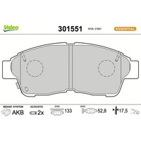 Valeo 301551 Bremsbelagsatz FüR Toyota Camry Carina E Celica Corolla Picnic V1