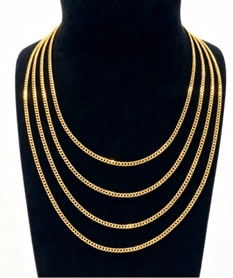 14K Yellow Gold 4mm Solid Cuban Chain Link Men women Necklace 20''22''24''26''New