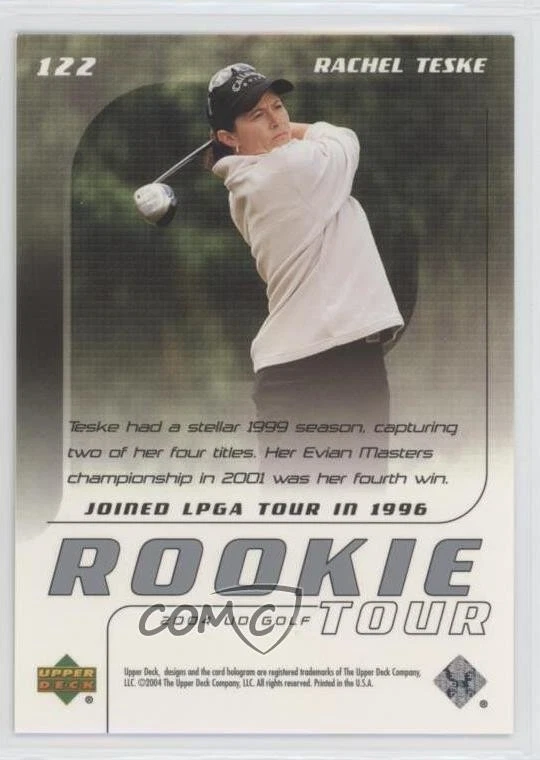 2004 Upper Deck Rookie Tour Rachel Teske #122 Rookie RC - Image 2 of 2