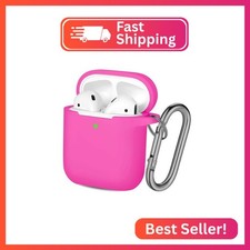 Hamile Cover Compatible with AirPods Case, Soft Silicone Protective Covers Skin