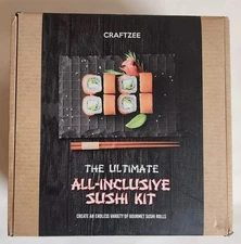 Sushi Making Kit - Complete Sushi Maker Kit with Bazooka Roller, Rice Cooker,...