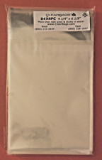 Clear Postcard Storage Sleeves Bags w Closure 4-1/4 x 6-1/8 Pack of 100 New