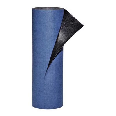 Pig Sorbent Pad, 10 gal, 32 in x 100 ft, , Blue, Polyester, Polypropylene